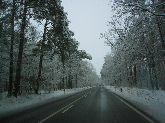 Der Weg nach Banzin im Winter