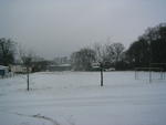 Sportplatz im Winter