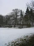 Sportplatz im Winter