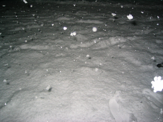 Schneegestöber in Banzin