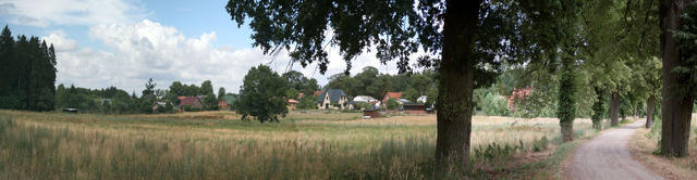 Banzin aus Richtung Dersenow - Panorama