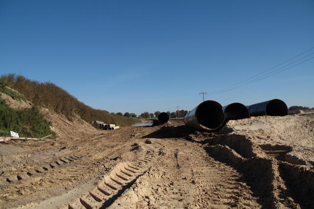 Pipeline-Baustelle am Dersenower Weg