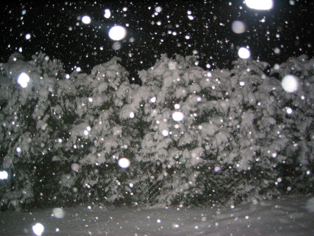 Schneegestöber in Banzin